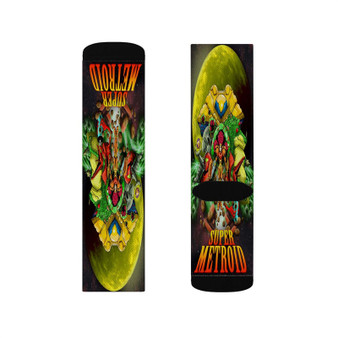 Super Metroid Top Selling Polyester Sublimation Socks Unisex Regular Fit White