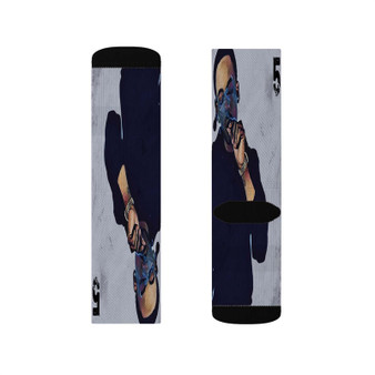 Teeflii Annie RUO TAY 5 Polyester Sublimation Socks Unisex Regular Fit White