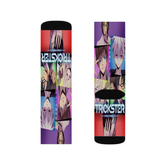 Trickster Edogawa Ranpo Shounen Tanteidan Yori Polyester Sublimation Socks Unisex Regular Fit White