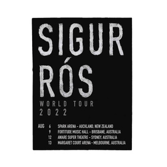 Sigur Ros World Tour 2022 Polyester Bedroom Family Velveteen Plush Blanket