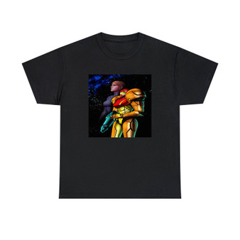 Samus Aran Metroid Classic Fit Unisex Heavy Cotton Tee T-Shirts Crewneck