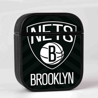 Brooklyn Nets NBA Case for AirPods Sublimation Hard Durable Plastic Glossy