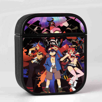 Gurren Lagann Case for AirPods Sublimation Hard Durable Plastic Glossy