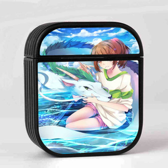 Spirited Away Case for AirPods Sublimation Hard Durable Plastic Glossy