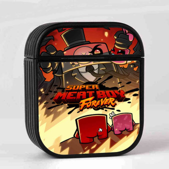 Super Meat Boy Forever Case for AirPods Sublimation Hard Durable Plastic Glossy
