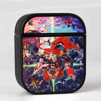 Tengen Toppa Gurren Lagann Case for AirPods Sublimation Hard Durable Plastic Glossy