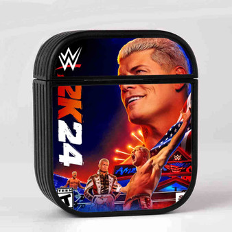 WWE 2K24 Case for AirPods Sublimation Hard Durable Plastic Glossy