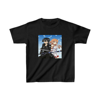 Sword Art Online Kirito Asuna Kids T-Shirt Clothing Heavy Cotton Tee Unisex