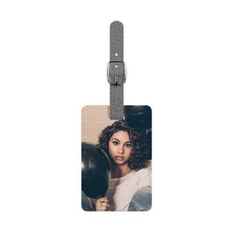 Alessia Cara Saffiano Polyester Rectangle White Luggage Tag Card Insert