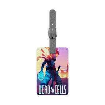 Dead Cells Saffiano Polyester Rectangle White Luggage Tag Card Insert
