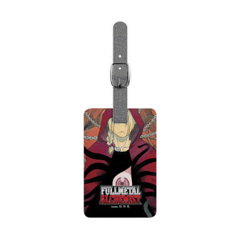 Edward Elric Fullmetal Alchemist Saffiano Polyester Rectangle White Luggage Tag Card Insert