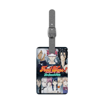 Food Wars Saffiano Polyester Rectangle White Luggage Tag Card Insert