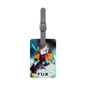 Fox Melee Saffiano Polyester Rectangle White Luggage Tag Card Insert