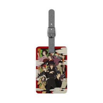 Kabukibu Saffiano Polyester Rectangle White Luggage Tag Card Insert