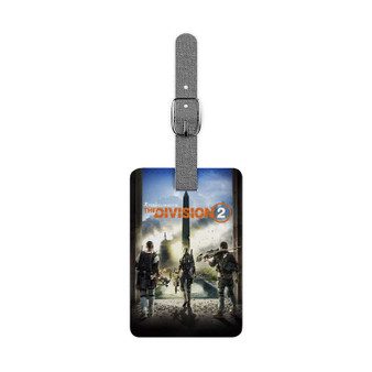 Tom Clancy s The Division 2 Saffiano Polyester Rectangle White Luggage Tag Card Insert
