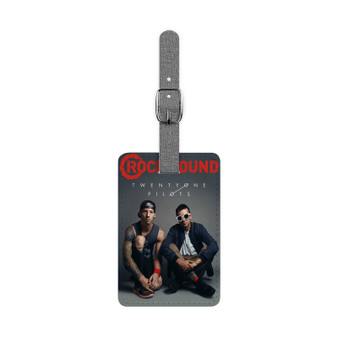 Twenty One Pilots Rock Sound Saffiano Polyester Rectangle White Luggage Tag Card Insert