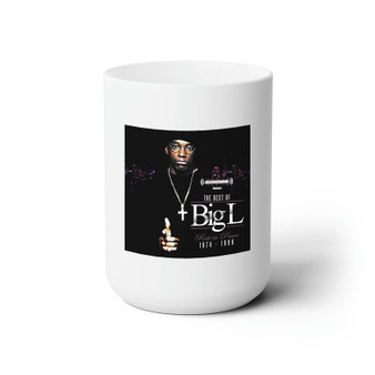 Big L Ceramic Mug White 15oz Sublimation With BPA Free