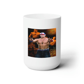 John Cena WWE Ceramic Mug White 15oz Sublimation With BPA Free