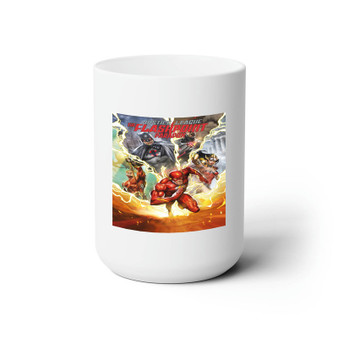 Justice League The Flashpoint Paradox Ceramic Mug White 15oz Sublimation With BPA Free