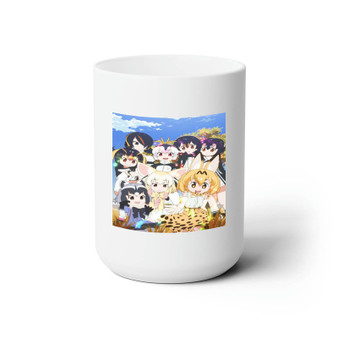 Kemono Friends Ceramic Mug White 15oz Sublimation With BPA Free