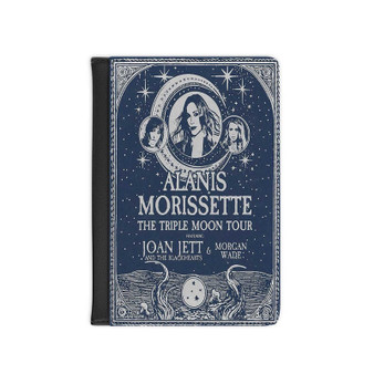 Alanis Morissette The Triple Moon Tour PU Faux Leather Passport Cover Black Wallet Holders Luggage Travel
