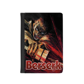 Berserk Anime PU Faux Leather Passport Cover Black Wallet Holders Luggage Travel