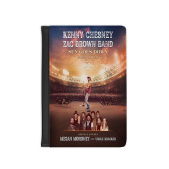 Kenny Chesney Sun Goes Down Tour PU Faux Leather Passport Cover Black Wallet Holders Luggage Travel