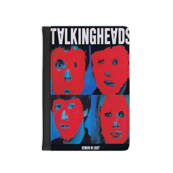 Talking Heads PU Faux Leather Passport Cover Black Wallet Holders Luggage Travel