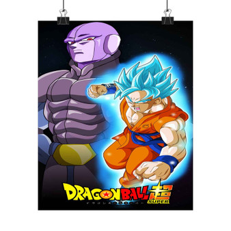 Hit vs Goku Dragon Ball Super Art Print Satin Silky Poster Home Decor