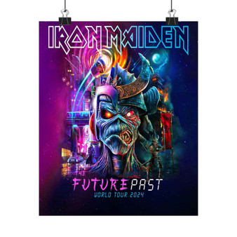 Iron Maiden Future Past Tour Art Print Satin Silky Poster Home Decor