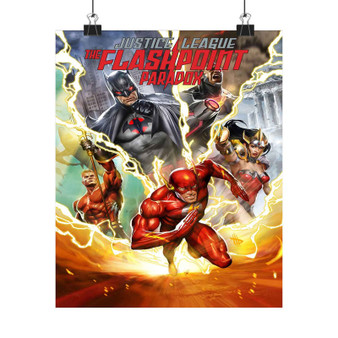 Justice League The Flashpoint Paradox Art Print Satin Silky Poster Home Decor