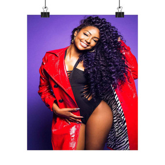 Justine Skye U Don t Know Art Print Satin Silky Poster Home Decor