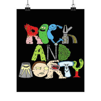 Rick and Morty Art Print Satin Silky Poster Home Decor