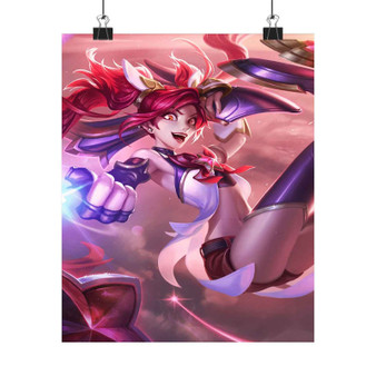 Star Guardian Jinx League of Legends Art Print Satin Silky Poster Home Decor