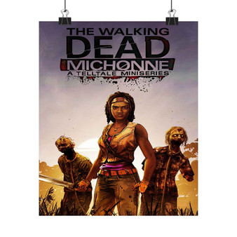 The Walking Dead Michonne Art Print Satin Silky Poster Home Decor