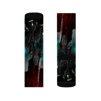 Berserk Dark Side Sublimation Socks Polyester Unisex Regular Fit White