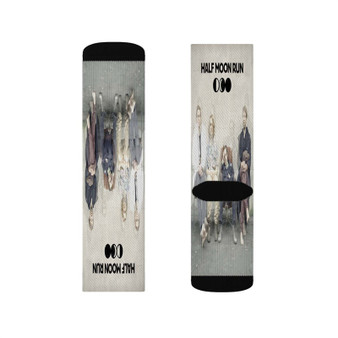 Half Moon Run Sublimation Socks Polyester Unisex Regular Fit White