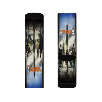 Tom Clancy s The Division 2 Sublimation Socks Polyester Unisex Regular Fit White