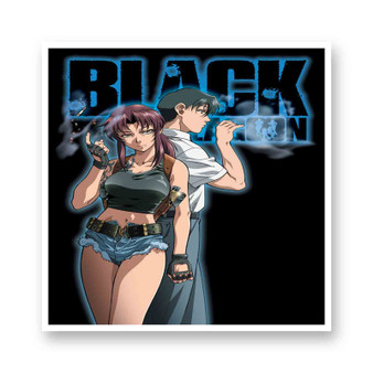 Black Lagoon White Transparent Kiss-Cut Stickers Vinyl Glossy