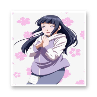 Hinata Hyuga Naruto White Transparent Kiss-Cut Stickers Vinyl Glossy