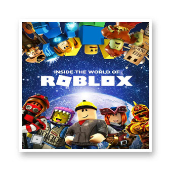 Inside The world of Roblox White Transparent Kiss-Cut Stickers Vinyl Glossy