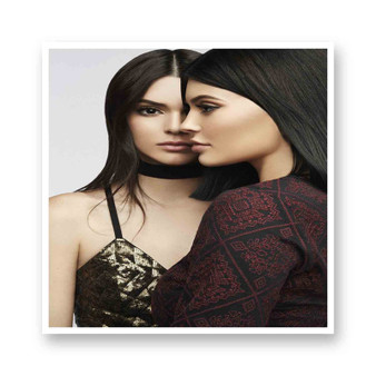 Kendall and Kylie Jenner White Transparent Kiss-Cut Stickers Vinyl Glossy