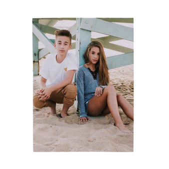 Johnny Orlando and Mackenzie Ziegler Polyester Velveteen Plush Blanket Bedroom Family