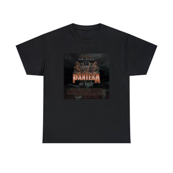 Pantera For Legacy Tour Classic Fit Unisex T-Shirts Heavy Cotton Tee Crewneck