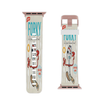 Disney Pixar Toy Story 4 Forky Professional Grade Thermo Elastomer Replacement Watch Band Straps for Apple Watch