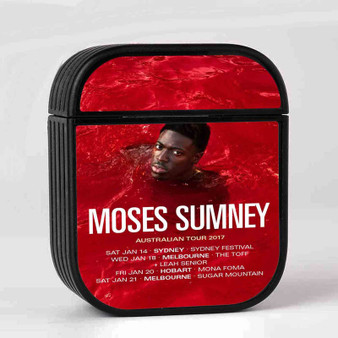 Moses Sumney Australian Tour 2017 Case for AirPods Sublimation Hard Durable Plastic Glossy