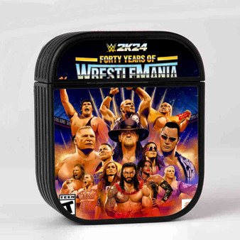 WWE 2k24 Wrestlemania Case for AirPods Sublimation Hard Durable Plastic Glossy