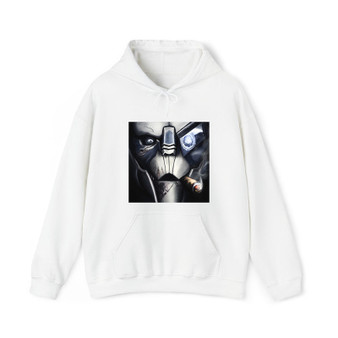 Garrus Vakarian Mass Effect Smoke Cotton Polyester Unisex Heavy Blend Hooded Sweatshirt