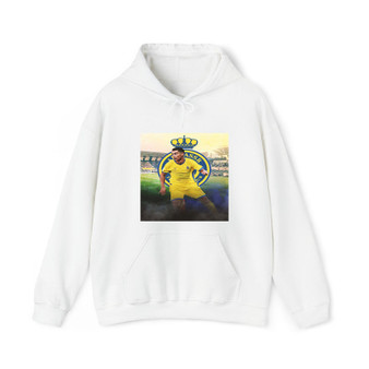 Cristiano Ronaldo Al Nassr FC Cotton Polyester Unisex Heavy Blend Hooded Sweatshirt