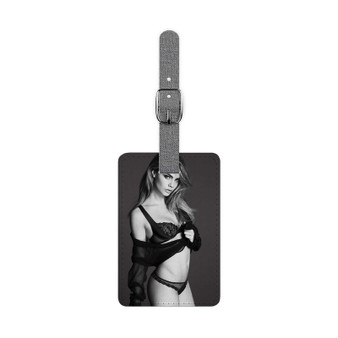 Cara Delevingne Beauty Saffiano Polyester Rectangle White Luggage Tag Card Insert